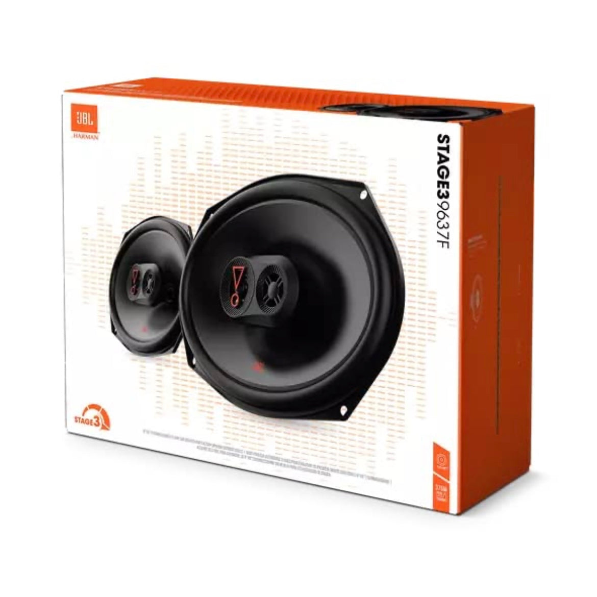 JBL 3-Way Car Speaker Set by Harman Kardon without Grille - 375 Watt Car Speaker Boxes - 6 x 9 Inches (152 mm x 230 mm)