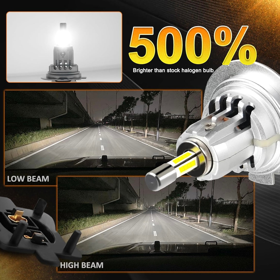 D-Lumina 360° h7 led headlight bulb