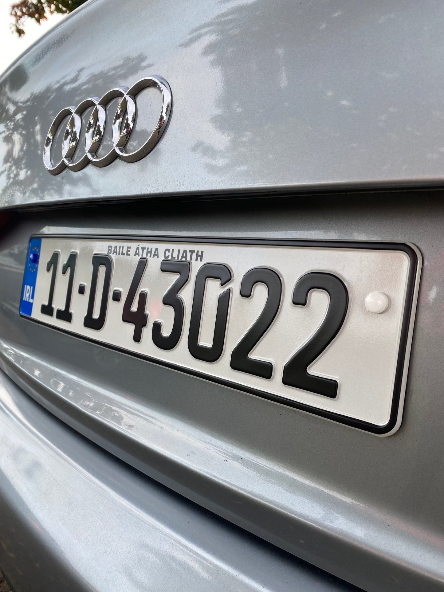 German Metal Pressed Number Plates (x2)