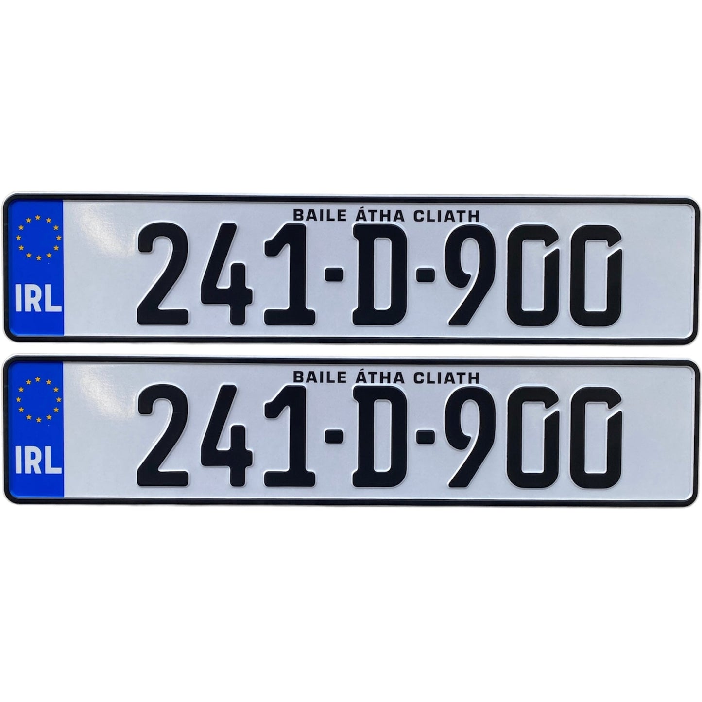German Metal Pressed Number Plates (x2)