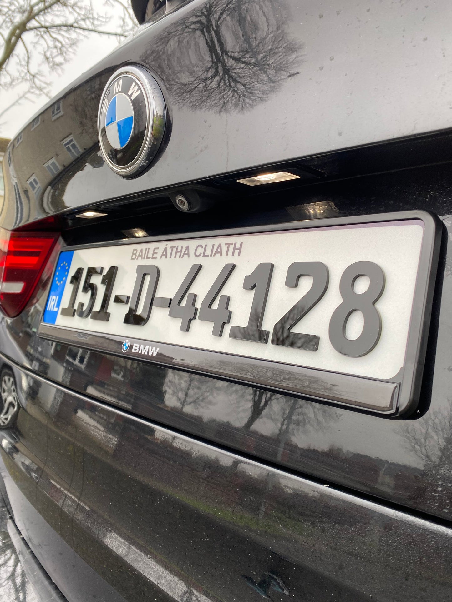 Gloss 3MM 4D German font - Number plates (x2)