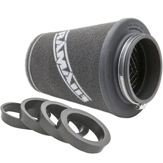 Ramair Filters CC-296-UNI High Performance Conical Air Filter with Universal Neck and Reducing Rings