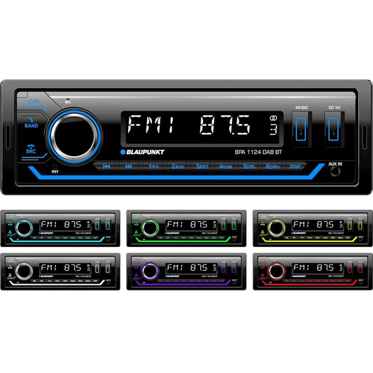 Blaupunkt BPA 1124 DAB BT Single DIN Car Radio