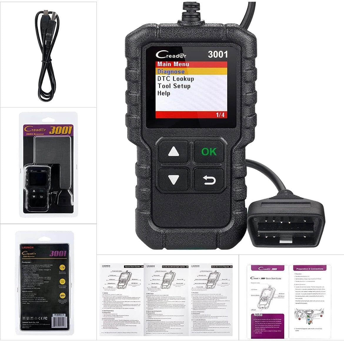 Launch Diagnostic OBD2 Scanner Elite