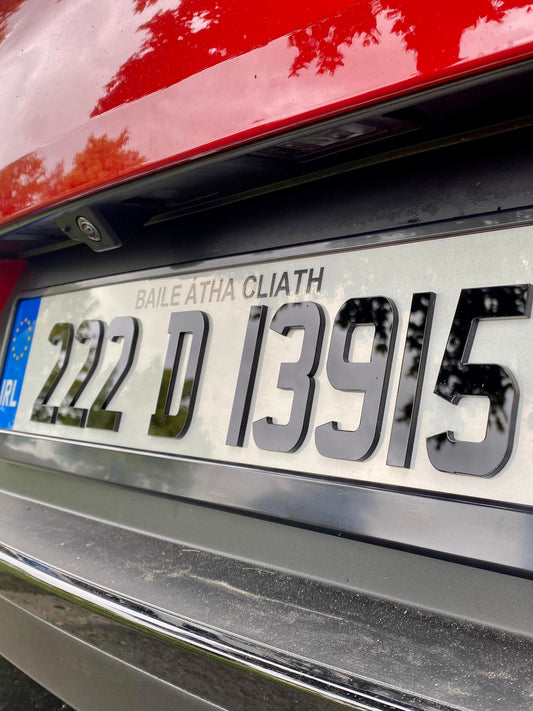 NCT Gloss 3MM 4D Number Plates (x2)