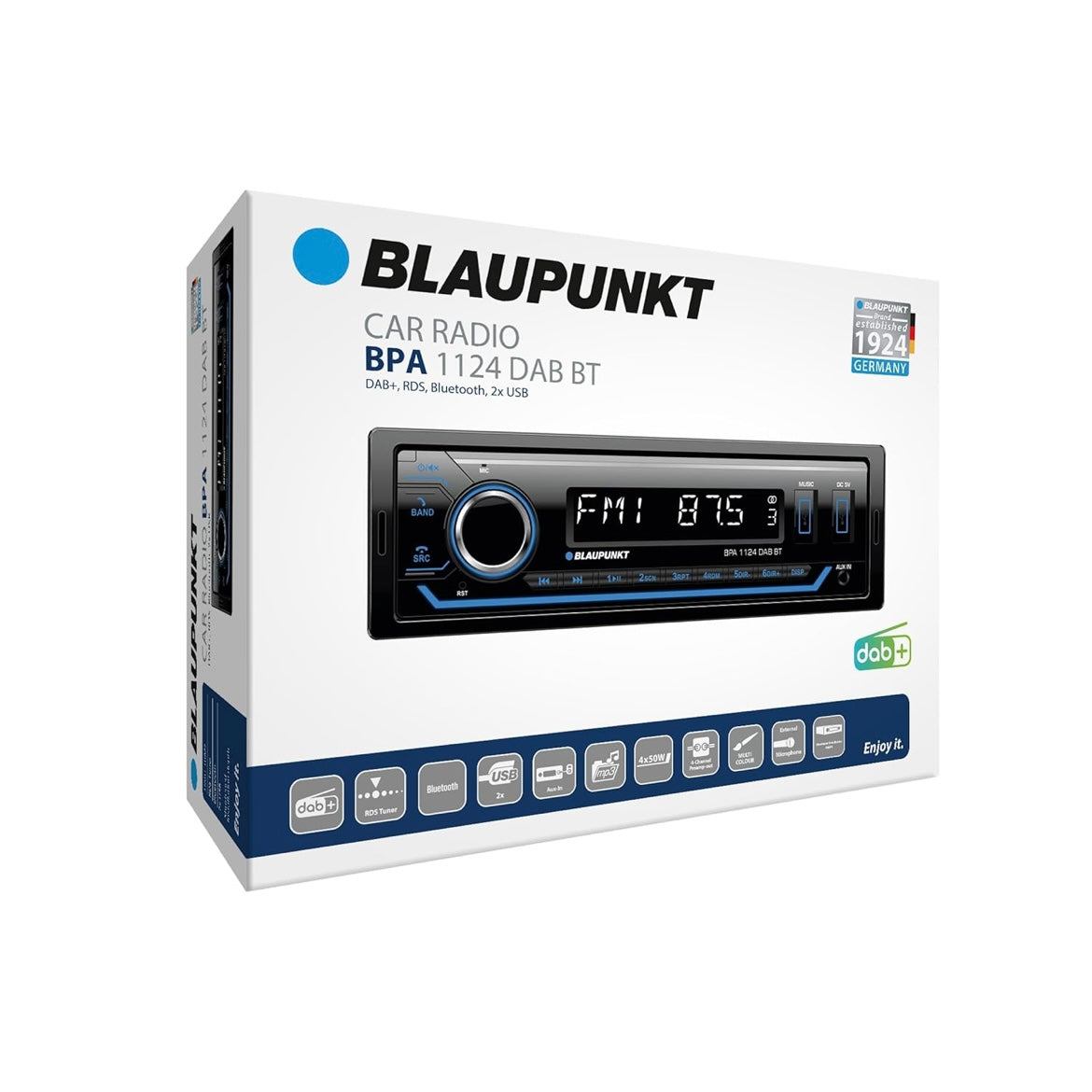 Blaupunkt BPA 1124 DAB BT Single DIN Car Radio