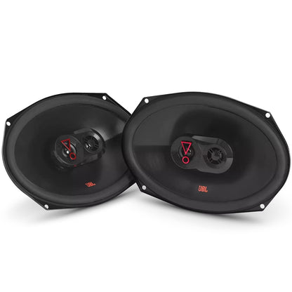 JBL 3-Way Car Speaker Set by Harman Kardon without Grille - 375 Watt Car Speaker Boxes - 6 x 9 Inches (152 mm x 230 mm)