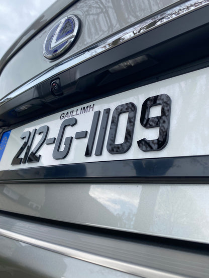NCT Gloss 3MM 4D Number Plates (x2)