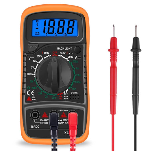 Digital Multimeter, AC/DC Ammeter with LCD Backlight