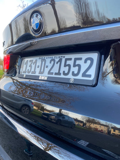 Blackout German Metal Pressed - Number Plates (x2)