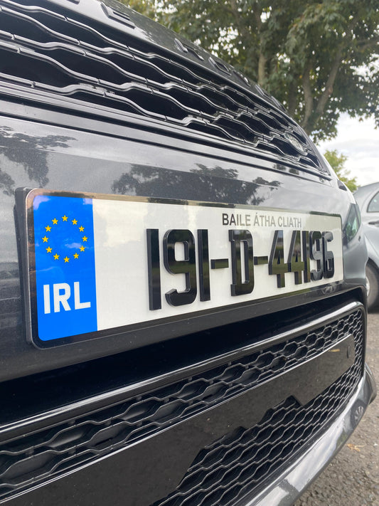 NCT Gloss 5MM 4D Number Plates (x2)