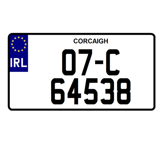 2D Japanese Import Number plates (x2)
