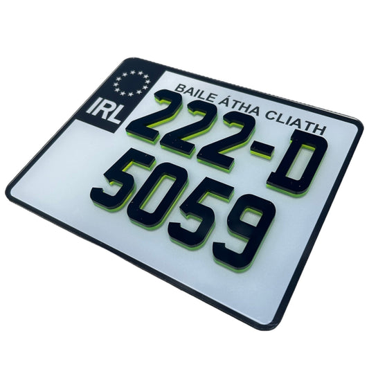 4D Motorbike Plate 190mm x 152mm