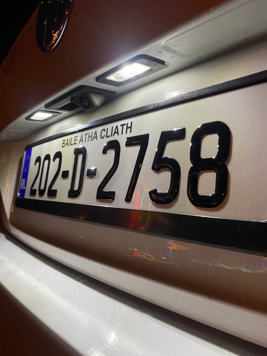 3D Gel - Number Plates (x2)