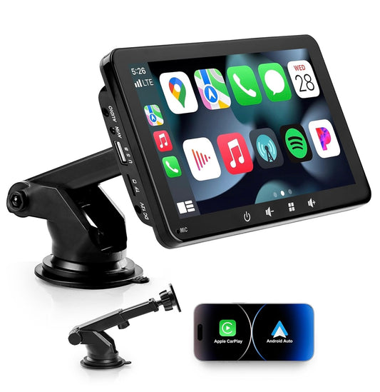 7” CarPlay and Android Auto Compatible Display Screen.