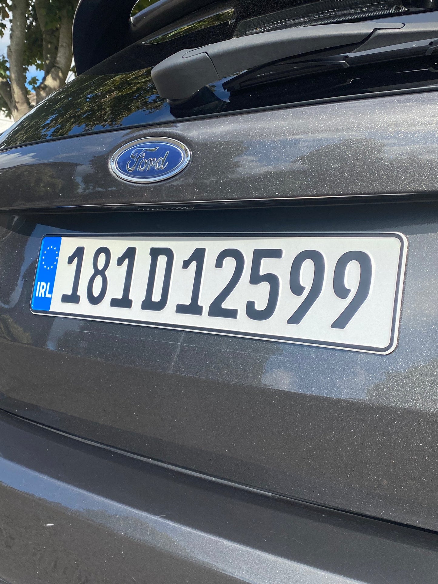 German Metal Pressed Number Plates (x2)
