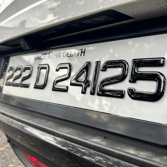 3D Gel - Number Plates (x2)