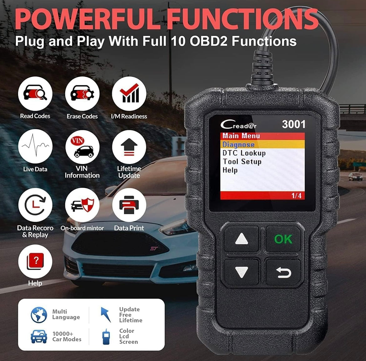 Launch Diagnostic OBD2 Scanner Elite