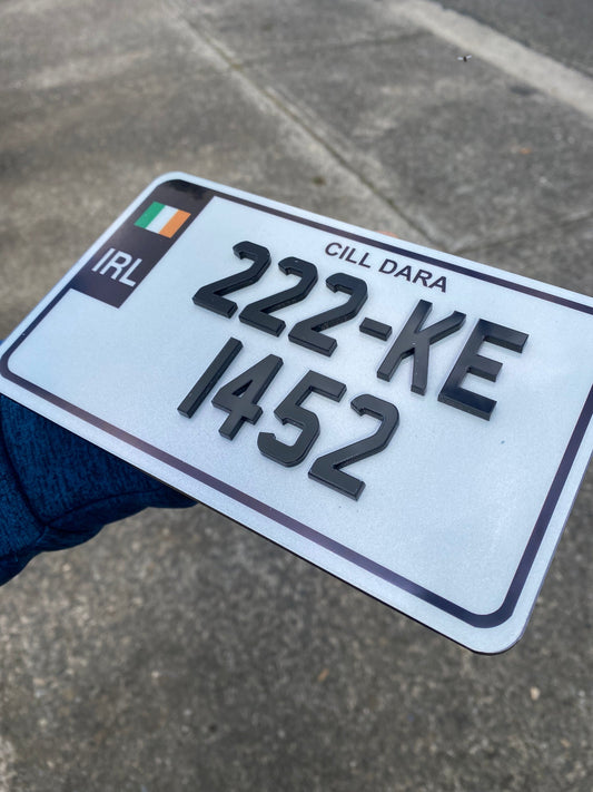 4D Motorbike Plate 185mm x 111mm (x1)